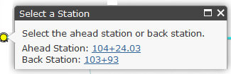 Select the starting station on the route Select the starting station on the route