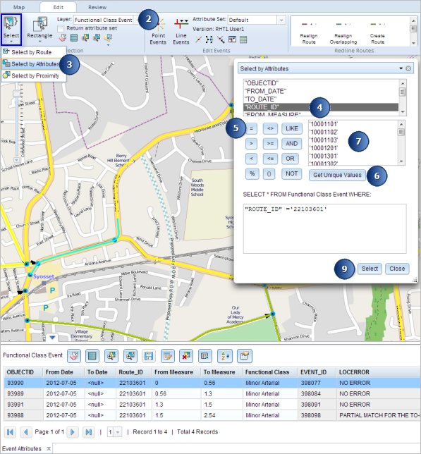 Selecting events by attributes Selecting events by attributes